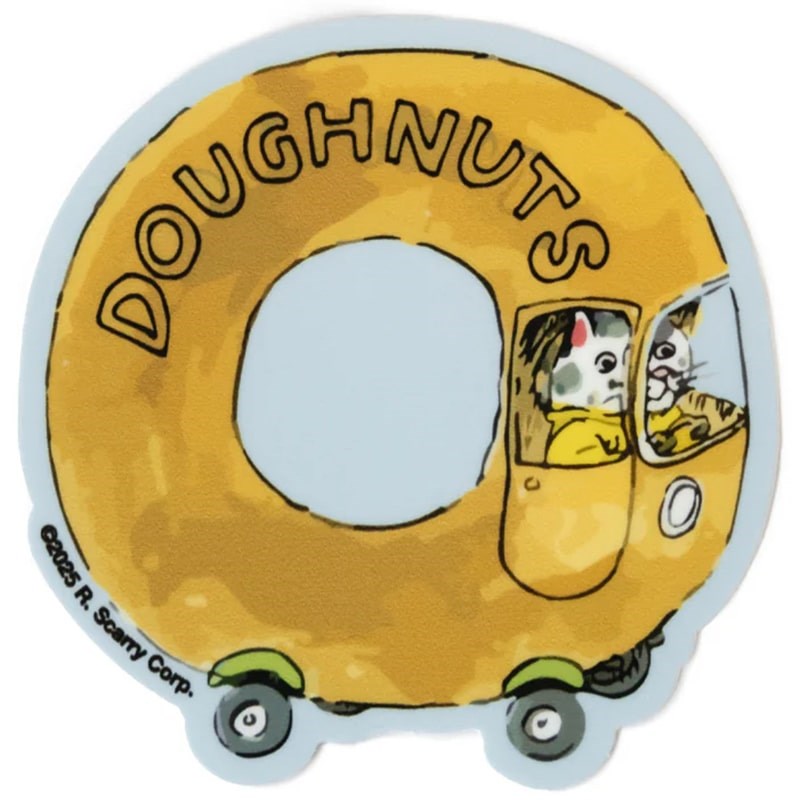 3P4 X Richard Scarry Sticker - Doughnut Car