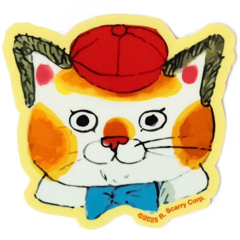 3P4 X Richard Scarry Sticker - Huck Cat