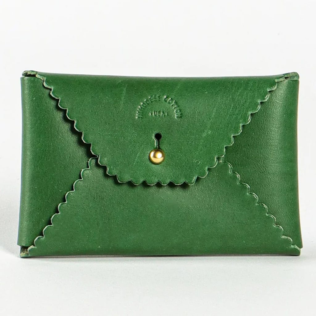 Scallop Wallet - Pine + Robin's Egg