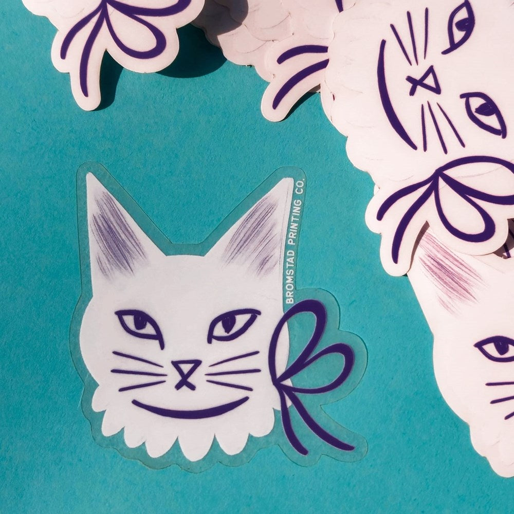 Ribbon Cat Sticker