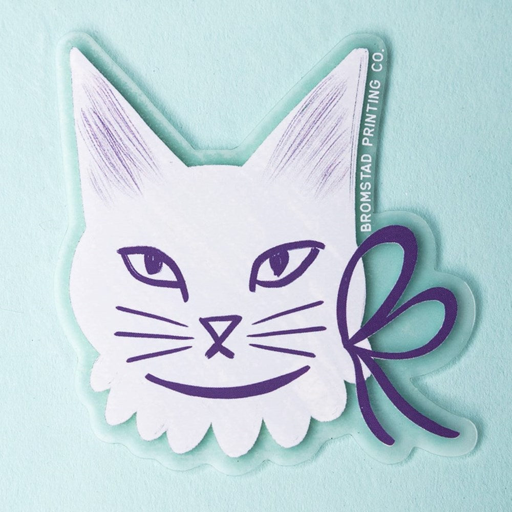 Ribbon Cat Sticker