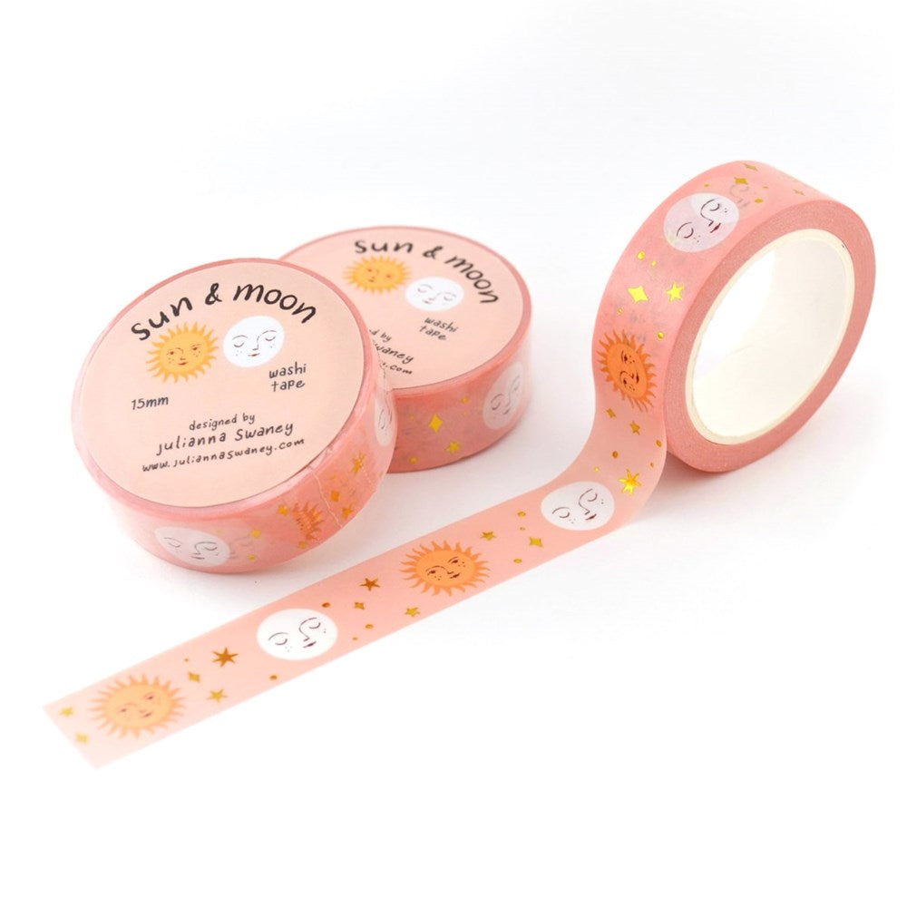 Sun & Moon Gold Foil Washi Tape