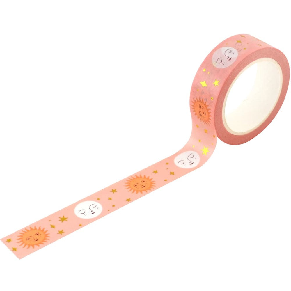 Sun & Moon Gold Foil Washi Tape